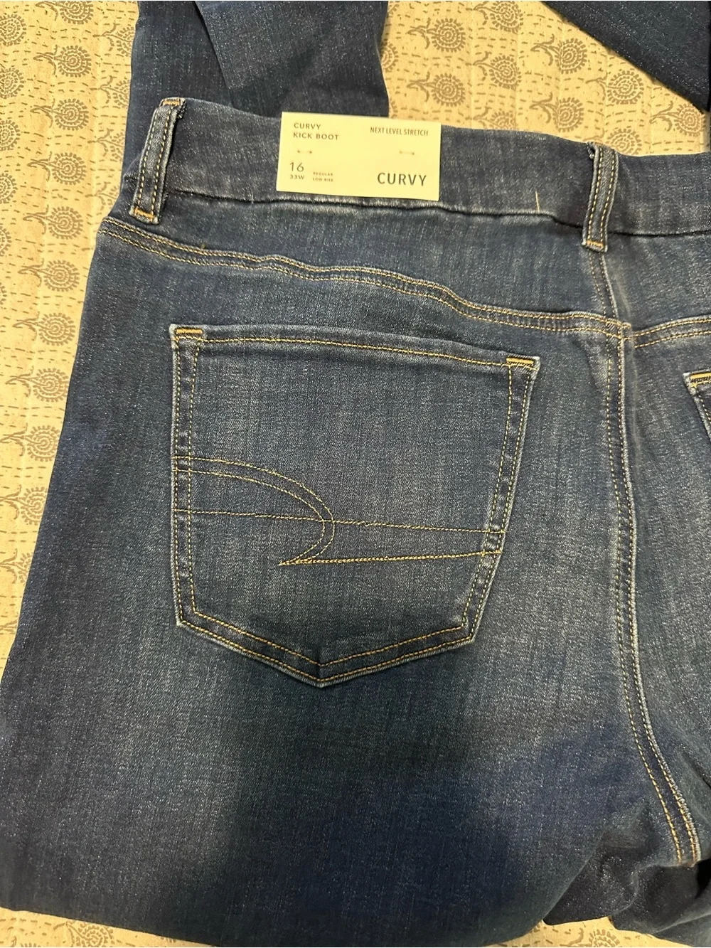 American Eagle Outfitters Women's Dark Blue Boot Cut Jeans - Picture 4 of 8